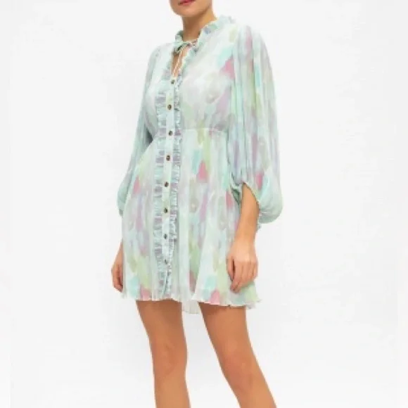 Ganni Micro Pleat Dress - Picture 5 of 8